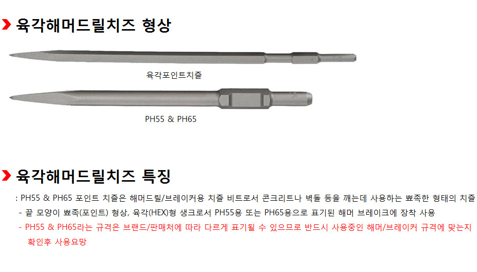 태양파워 선파워 포인트치즐(노미) 사진 및 특징 설명